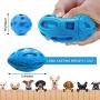 WLHOPE Squeaky Dog Chew Ball Dog Rubber Football Toy for Cast Throwed Training of Medium and Large Dogs Help Dogs Relieve Boredom and Regulate Emotions (Light Blue)