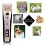 Dog Clippers -【with 2 Shaving Heads】 Pet Clippers Low Noise Rechargeable Cordless Dog Trimmers Professional Animal Grooming Shavers for Thick Hair Dogs, Cats, Rabbits and Horses (Gold3)