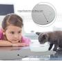 Tinland Feeding Mat for Kitten, Compact Food Mat for Kitty Cat Small Dog Anti-Slip Waterproof Food Grade Silicone Raised Rim