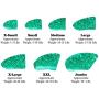Purrdy Paws Soft Nail Caps for Dog Claws Seafoam Glitter