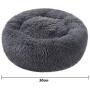 Pet Dog Calming Bed, Self-Warming Plush Round Dog Lounger Pillow Cushion Soft Luxury Faux Fur Cat Donut Bed Cuddler Nest for Pets Dogs Cats Puppies Orthopedic Joint Relief Washable, Non-slip Indoor