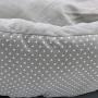 YUNDING Small Medium Dog Bed with Cool Mat and Toy Ball Pet House Short Plush Round Puppy Home Bottom Antislip Waterproof for Dog Cat Puppy(Color:Gray,Size:M)