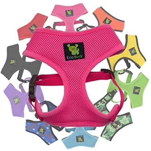Classic Dog Harness Innovative Mesh No Pull No Choke Design Soft Double Padded Breathable Vest for Eco-Friendly Easy Control Walking Quick Release for Puppies Toy Breeds & Extra-Small Dogs