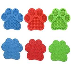 N/P Silicone Pet Dog Lick Pad Feeding Toys, Pet Bathing Distraction Pads,Slow Feeder Lick Mat with Strong Suction Outdoor