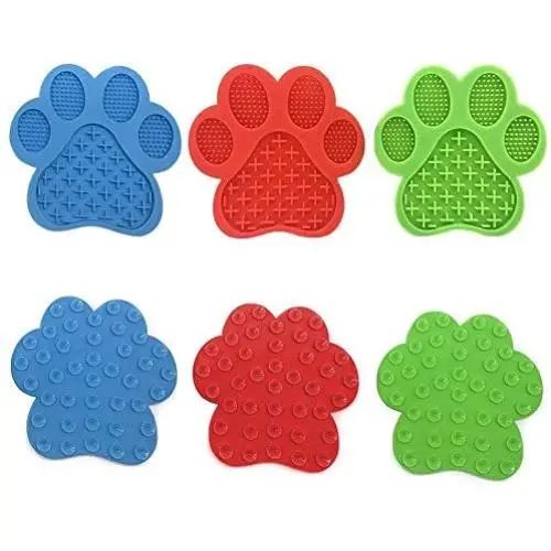 N/P Silicone Pet Dog Lick Pad Feeding Toys, Pet Bathing Distraction Pads,Slow Feeder Lick Mat with Strong Suction Outdoor N/P Silicone Pet Dog Lick Pad Feeding Toys, Pet Bathing Distraction Pads,Slow Feeder Lick Mat with Strong Suction Outdoor