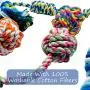 Otterly Pets Small Puppy Dog Rope Toys for Play Chew Teething and Boredom - for Smaller Dogs (6-Pack)