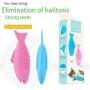 rayley Catnip Toys, Cat Toothbrush Chew Toy Interactive Cat Fish Shape Toothbrush Refillable Teeth Cleaning Chew Pet Supplies for Kitten Kitty Cats (2pack)