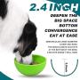 YogaHola Dog Lick Bowl, Dog Slow Feeder Bowl for Boredom and Anxiety Reduction;Dog Fun Feeder Perfect for Entertainment, Green