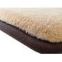Dogbed4less Premium Gel-Infused Memory Foam Pet Mat with Velour Fleece Topper for Medium to Extra Large Dogs - Anti-Slip Waterproof Bottom