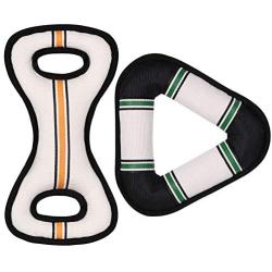 PETSVILLE Durable Textilene Chew Toys Indoor and Outdoor Flying Toys for Training and Cleaning Teeth