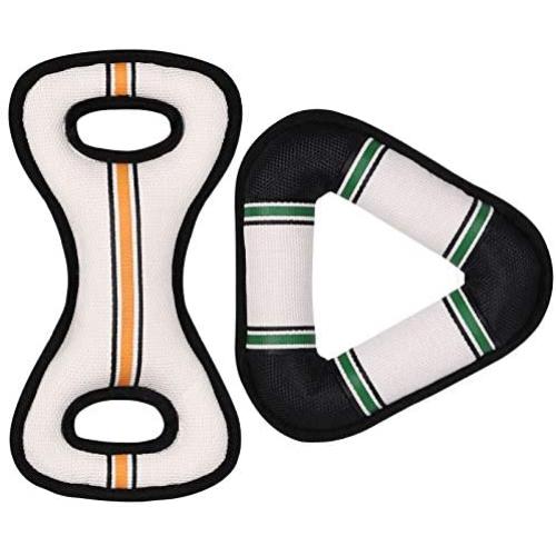 PETSVILLE Durable Textilene Chew Toys Indoor and Outdoor Flying Toys for Training and Cleaning Teeth