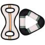 PETSVILLE Durable Textilene Chew Toys Indoor and Outdoor Flying Toys for Training and Cleaning Teeth