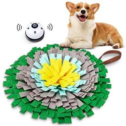 Vemupohal Snuffle Mat for Dogs,with Dog Bells-,Dog Puzzle to Encourage Dogs to Hunt Naturally,Stimulating Intelligence and Relieving Stress,Train Your Dog to Eat Regularly