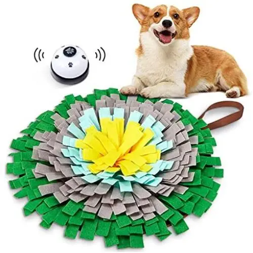 Vemupohal Snuffle Mat for Dogs,with Dog Bells-,Dog Puzzle to Encourage Dogs to Hunt Naturally,Stimulating Intelligence and Relieving Stress,Train Your Dog to Eat Regularly Vemupohal Snuffle Mat for Dogs,with Dog Bells-,Dog Puzzle to Encourage Dogs to Hunt Naturally,Stimulating Intelligence and Relieving Stress,Train Your Dog to Eat Regularly