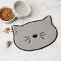 Bone Dry Embroidered Microfiber Cat Shape Pet Food Bone Dry Embroidered Microfiber Cat Shape Pet Food