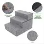 Made in USA Foldable Pet Steps/Stairs with CertiPUR-US Certified Foam for Dogs and Cats by Best Pet Supplies - Gray Linen Made in USA Foldable Pet Steps/Stairs with CertiPUR-US Certified Foam for Dogs and Cats by Best Pet Supplies - Gray Linen