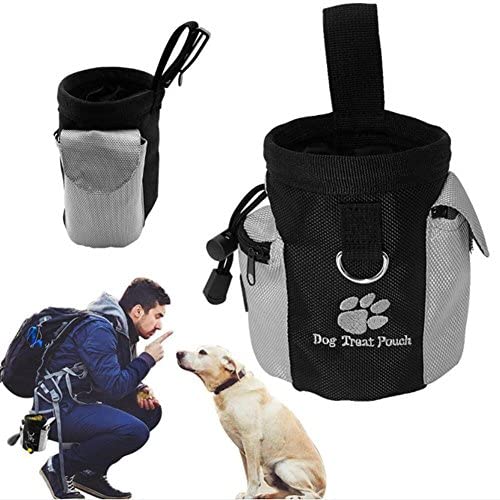 ISMARTEN Dog Treat Pouch Pet Hands Free Training Waist Bag Drawstring Carries Pet Toys Food Poop Bag Pouch