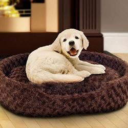 PETMAKER Cuddle Round Plush Pet Bed