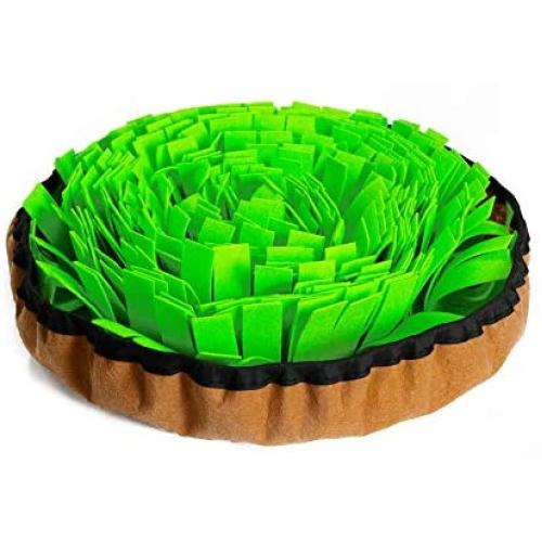 ISENVO Updated Pet Snuffle Mat for Dogs Interactive Feed Game Stress Relief Encourages Dogs Natural Foraging Skills and Nose Work Training Slow Eat Bowl Treat Dispenser Puzzle Toys Dog Gifts