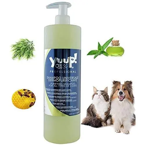 YUUP! Italy Home & Professional Shampoo for Dogs and Cats of All Types of Coats - Cleansing and Moisturizing, Ideal for Frequent Use(17 oz/ 33.8 oz) YUUP! Italy Home & Professional Shampoo for Dogs and Cats of All Types of Coats - Cleansing and Moisturizing, Ideal for Frequent Use(17 oz/ 33.8 oz)
