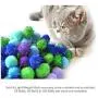 BALLMIE Cat Toys Ball Soft Crinkle Sparkle Balls Pom Pom Cat Balls Cat Ball BALLMIE Cat Toys Ball Soft Crinkle Sparkle Balls Pom Pom Cat Balls Cat Ball