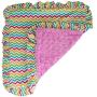 BESSIE AND BARNIE Ultra Plush Cotton Candy/Ocean Wave Luxury Dog/Pet Blanket