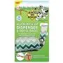Bags on Board Dog Poop Bags Dispenser with 14 Refill Bags | Attaches to Most Leashes, Green Chevron Bags on Board Dog Poop Bags Dispenser with 14 Refill Bags | Attaches to Most Leashes, Green Chevron