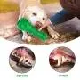 Eurigo Dog Squeaky Toys Almost Indestructible Tough Durable Dog Toys Dog Chew Green Toys Large Medium Dogs Aggressive Chewers Stick Toys Chew Toys,Milk Flavor Non-Toxic Natural Rubber Skulls Dog Toys