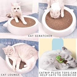Marchul Durable Scratching Pad for Indoor Cats, Kitten Scratcher Cardboard Bed