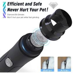 ShookOne Dog Nail Grinder Clipper, Pet Nail Trimmer Clippers USB Rechargeable for Dogs Cats, Rabbits and Birds, Small, Medium, Pets