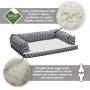 Orthopedic Dog Sofa w/Over-Stuffed Bolsters for Large Dogs