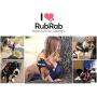 RubRab Dog Vest Harness with 2 Free Service Dog Patches Comfortable Padded Dog Training Vest with Handle Woven Polyester Nylon, Comfy Mesh Padding Reflective Breathable Adjustable Pet Halters
