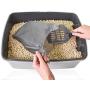 Doggie Walk Bags Kitty Waste Bags, Cat Litter Bags on a Roll with Easy Tie Handles, Extra Large and Leak Proof, Fits Large Sized Scoops, 5X 17 Inches, Multi (KWTHB6-MULTI)