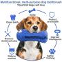 Dog Chew Toys for Aggressive Chewers Large Breed,RexSoul Rubber Dog Toothbrush & Squeaky Chew Toys,Reduces Plaque & Tartar Teeth Cleaning Pet Toys, Tough Tear-Resistant Crocodile Shape Dog Toys