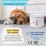 Hengu Cats Drinking Fountain, 2.5L Ultra Silent Water Fountain Dispenser for Cats, Kitten, Dogs, Pets with Night Light & Automatic Switch-Off Function (with 1 Packs of Carbon Filters)