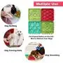 GAGILAND Combined Dog Slow Feeder Lick Mat with Suctions Dog Bathing Grooming Distraction Slow Feed Tray 4-in-1 GAGILAND Combined Dog Slow Feeder Lick Mat with Suctions Dog Bathing Grooming Distraction Slow Feed Tray 4-in-1