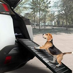 ALL FOR PAWS Portable Foldable Dog Ramps Easy-Fold Lightweight Dog and Cat Ramp Non-Slip Design for Large Dogs SUV, Truck Car Ramp Stairs Step Ladder for Pet, Up to 200LBS