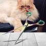 Sharf Professional 8.5'' Rainbow Pet Grooming Scissors: Sharp 440c Japanese Clipping Shears for Dogs, Cats & Small Animals| Rainbow Series Hair Cutting/Clipping Scissors w/Easy Grip Handles