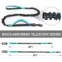 Short Dog Leash with Padded Handle, Bungee Dog Leash Shock Absorbing, Nylon Reflective Pet Leashes for Walking, Dog Lead for Medium & Large Dogs Short Dog Leash with Padded Handle, Bungee Dog Leash Shock Absorbing, Nylon Reflective Pet Leashes for Walking, Dog Lead for Medium & Large Dogs