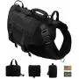 ZJDU K9 Dog Harness Handled MOLLE Vest,Tactical Dog Vest-Training Molle Harness-Tactical Dog Backpack-Pet Tactical -Vest Detachable Pouches,Black,M ZJDU K9 Dog Harness Handled MOLLE Vest,Tactical Dog Vest-Training Molle Harness-Tactical Dog Backpack-Pet Tactical -Vest Detachable Pouches,Black,M