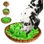 TOPNEW Pet Snuffle Bowl Mat - Indoor Outdoor Dog Puzzle Toys for Boredom, Dog Treat Dispenser Encourage Natural Foraging Skills for Stress Relief TOPNEW Pet Snuffle Bowl Mat - Indoor Outdoor Dog Puzzle Toys for Boredom, Dog Treat Dispenser Encourage Natural Foraging Skills for Stress Relief