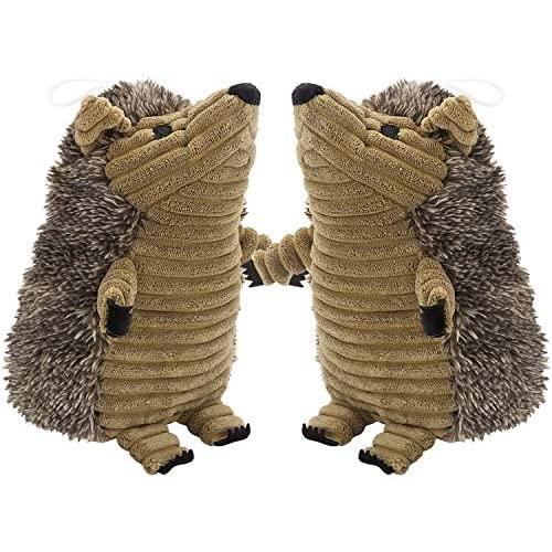 Legendog Hedgehog Dog Toys, 2 Pcs Dog Squeaky Toys Stuffed Hedgehog Dog Chew Toys Plush