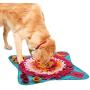 cocopet Dog Snuffle Mat Treat Potable Puzzle Slow Food Feeding Nosework Training Toy Non Slip Sniffing Relieve Stress Games No Choking Pet Bowl Machine Washable for Cat Puppy Doggie and Medium Dogs