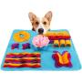HALOViE Dog Puzzle Mat, Pet Mental Stimulation Toys Snuffle Treat Mat Slow Feeder Sniffing Pad Nosework Activity Blanket 28 x 20 Inch