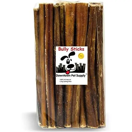 Downtown Pet Supply 6Inch Junior Treats, Natural Bully Dog Sticks (for Small Dogs) Dog Chew Treats (6 Inch, 12 Pack) Downtown Pet Supply 6Inch Junior Treats, Natural Bully Dog Sticks (for Small Dogs) Dog Chew Treats (6 Inch, 12 Pack)