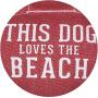 Pavilion Gift Company 11 Inch Large Canvas Tug of War Crab Shaped Rope Toy-Sturdy & Durable This Dog Loves The Beach, Red