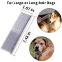KABUDA 3 Pack Pet Comb, Chrome Electroplating Steel Combs in 3 Sizes (19 x 3 cm, 19 x 4 cm, 19 x 5 cm) for Dogs, Cats, and Other Pets with Different Lengths of Hair (Pack of 3)