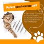 Domipet 9 Pack Cat Scratch Deterrent Tape, Double Sided Anti Cats Scratching Sticky Tape 3 Pack+17.8L12W 3 Pack+16L12W 3 Pack+17L10W Anti-Scratch Training Scratch Stopper Clear Furniture Protector