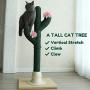 PetnPurr Handmade Cactus Cat Scratching Post for Large and Multiple Cats – Designed for Vertical Scratch, Stretch and Climb