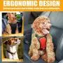 Musonic Dog Safety Vest Harness with Safety Belt for Most Car, Travel Strap Vest with Car Seat Belt Lead Adjustable Lightweight and Comfortable Black for Small Medium Large Dogs